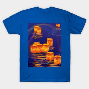 Beauty of floating lanterns T-Shirt